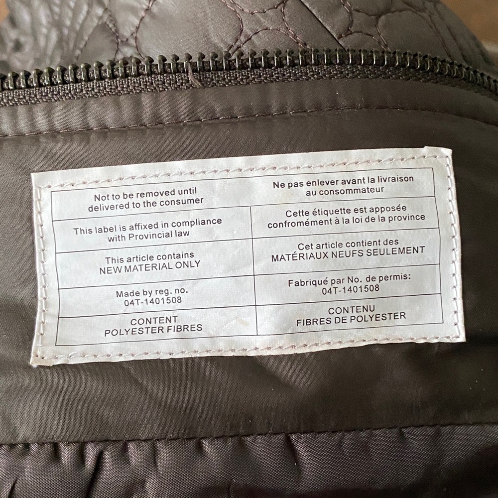 SPANNER Dark Brown Quilted Lightweight Puffer Jacket Size Large - Picture 16 of 17
